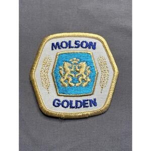 Vintage Molson Golden Beer Iron-On 3" Patch - NEW